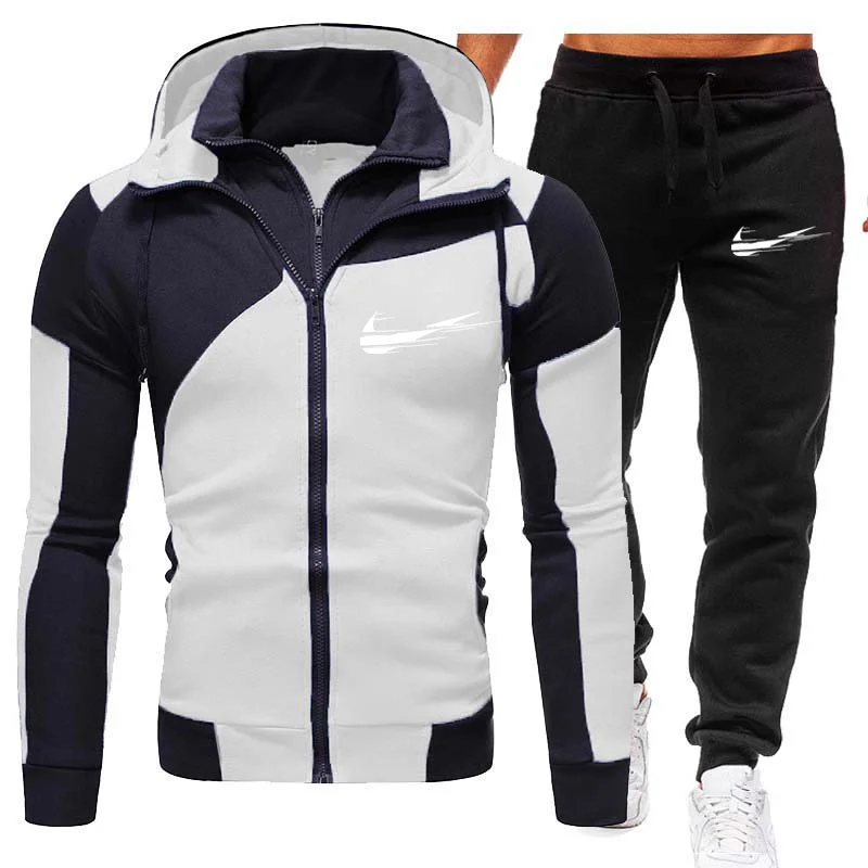 New Fashion Men Set Zipper Hoodies+Pants Sets Male Tracksuit Men's Casual Slim Fit Sportswear Male Brand Sweat Shirts Clothing
New Fashion Men Set Zipper Hoodies+Pants Sets Male Tracksuit Men's Casual Slim Fit Sportswear Male Brand Sweat Shirts Clothing