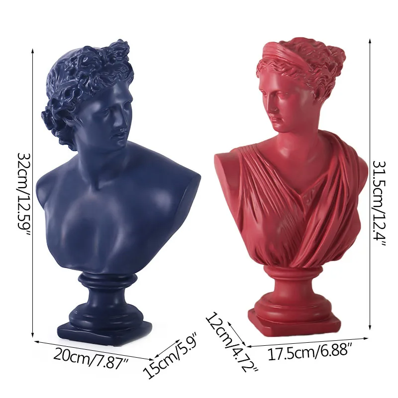 Nordic Creative David Character Statue Resin Bust Sketch Sculpture Ornament Home Decoration Accessories Desktop Decoration Craft
Nordic Creative David Character Statue Resin Bust Sketch Sculpture Ornament Home Decoration Accessories Desktop Decoration Craft