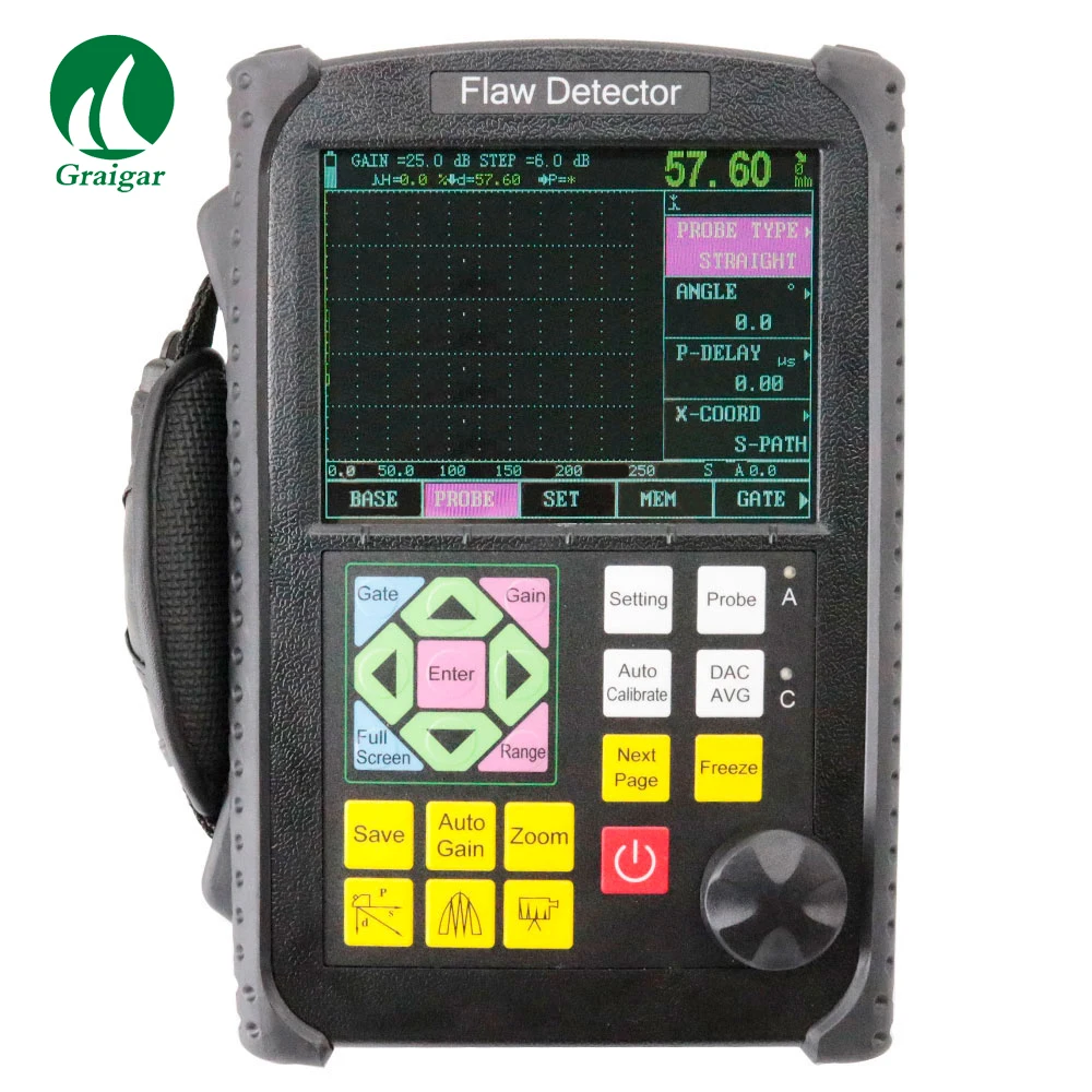 Portable Ultrasonic Flaw Detector GR650 NDT Instrument Crack, Inclusion Detector with Carrying Case
Portable Ultrasonic Flaw Detector GR650 NDT Instrument Crack, Inclusion Detector with Carrying Case