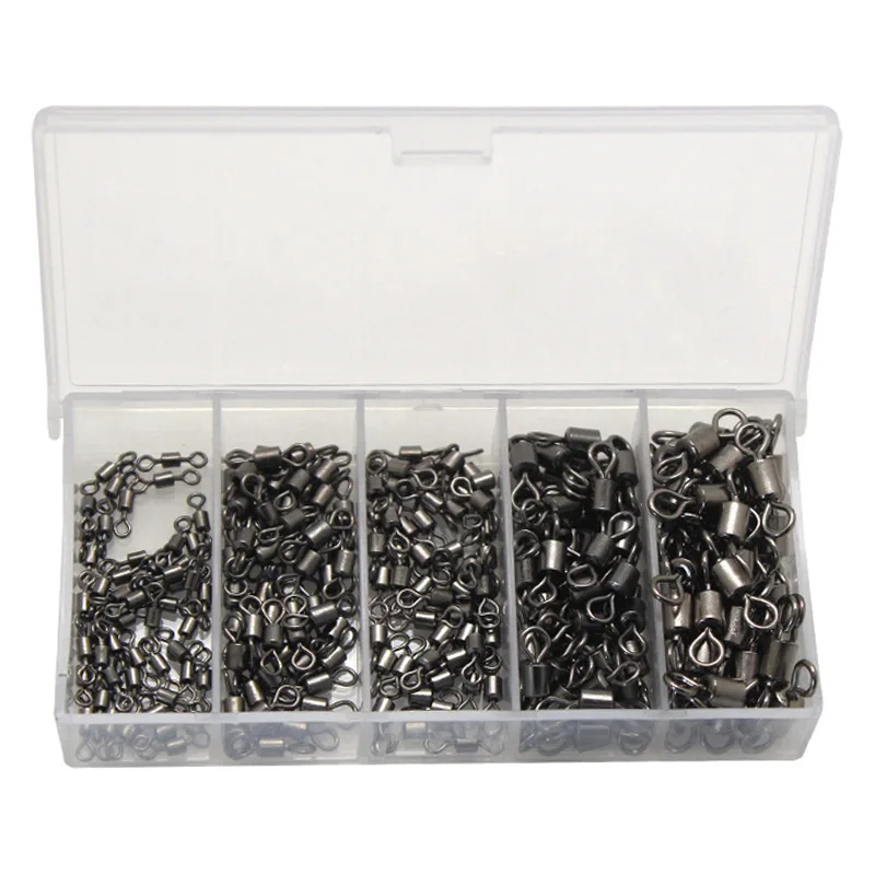 250pcs Ball Bearing Swivel Solid Ring Fishing Connector 8-shaped Ring Barrel Rolling Swivel Lure Fishing Sea Fishing accessories
250pcs Ball Bearing Swivel Solid Ring Fishing Connector 8-shaped Ring Barrel Rolling Swivel Lure Fishing Sea Fishing accessories