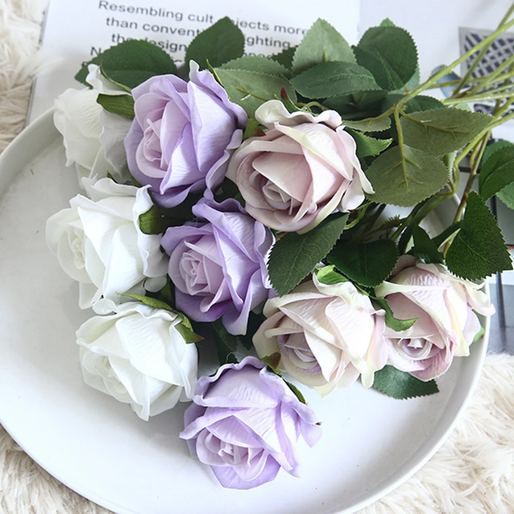 1pc Silk Rose Artificial Flower For Wedding Party Decor Valentine's Day Gift Fake Flowers for Home Wedding Decoration Indoor 
1pc Silk Rose Artificial Flower For Wedding Party Decor Valentine's Day Gift Fake Flowers for Home Wedding Decoration Indoor