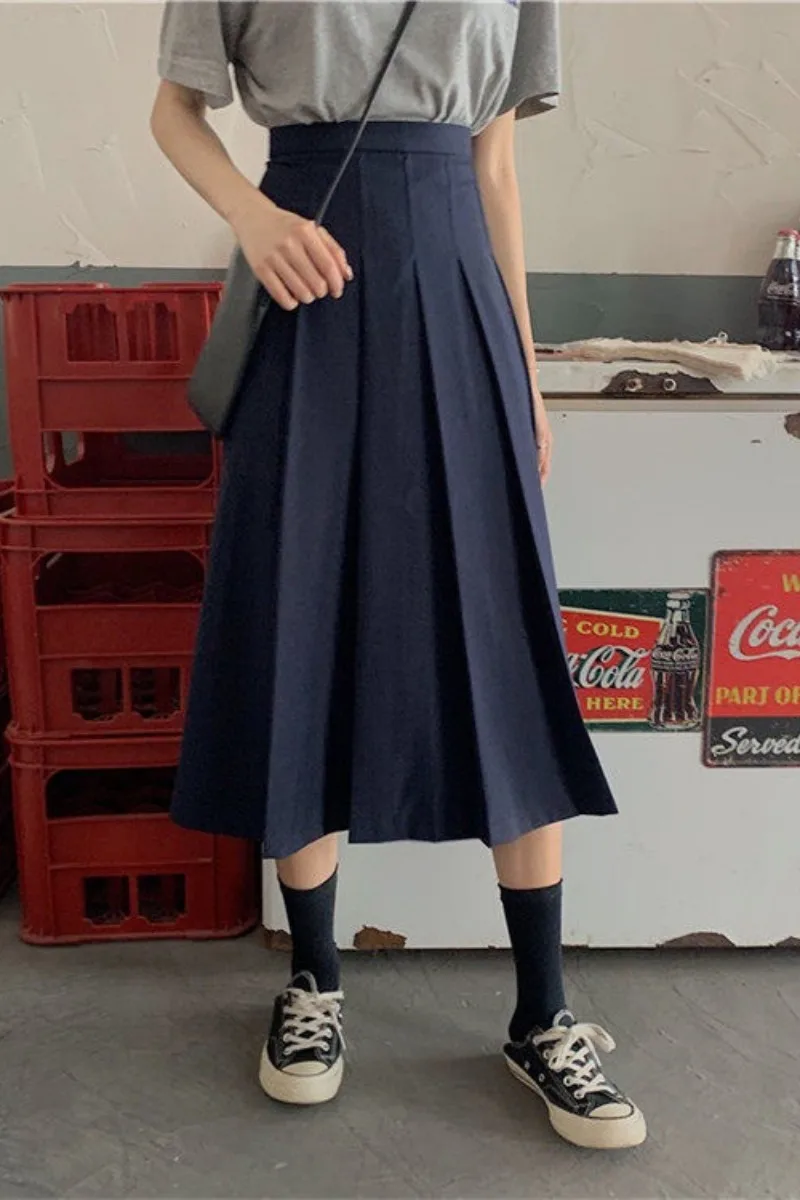Temperament A-line skirt women's Korean version 2021 new spring high waist slim mid-length skirt
Temperament A-line skirt women's Korean version 2021 new spring high waist slim mid-length skirt