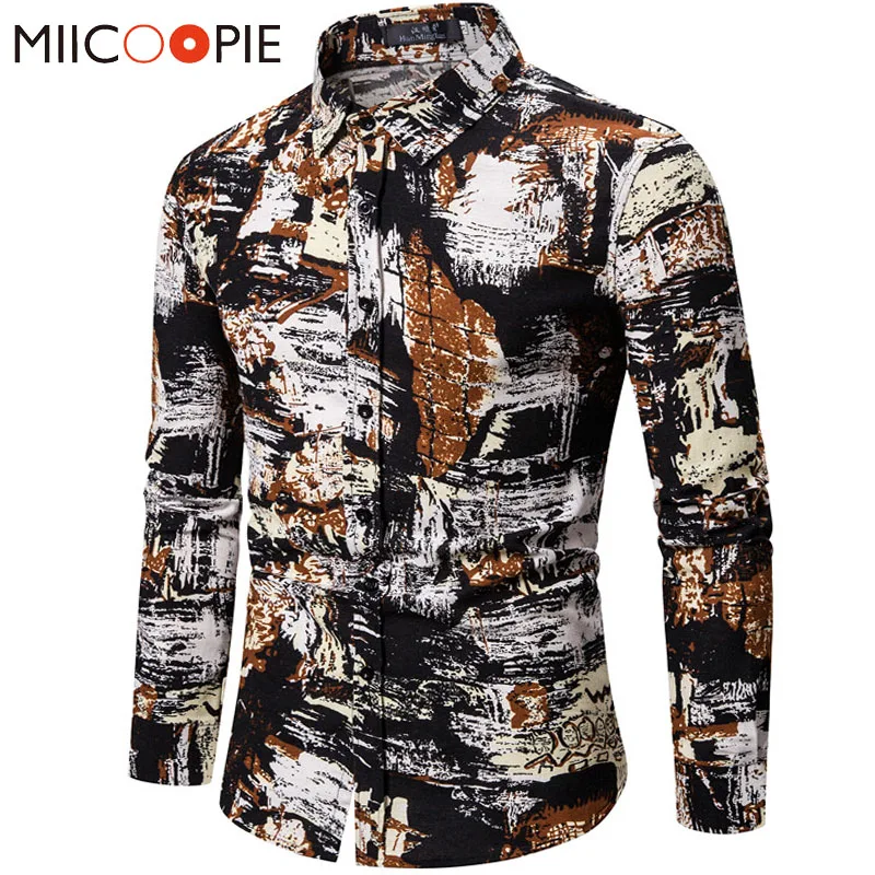 2020 New Cotton Linen Mens Tropical Shirts Vintage Fashions Casual Graffiti Camisa Social Long Sleeve Button Shirt For Men 3XL
2020 New Cotton Linen Mens Tropical Shirts Vintage Fashions Casual Graffiti Camisa Social Long Sleeve Button Shirt For Men 3XL