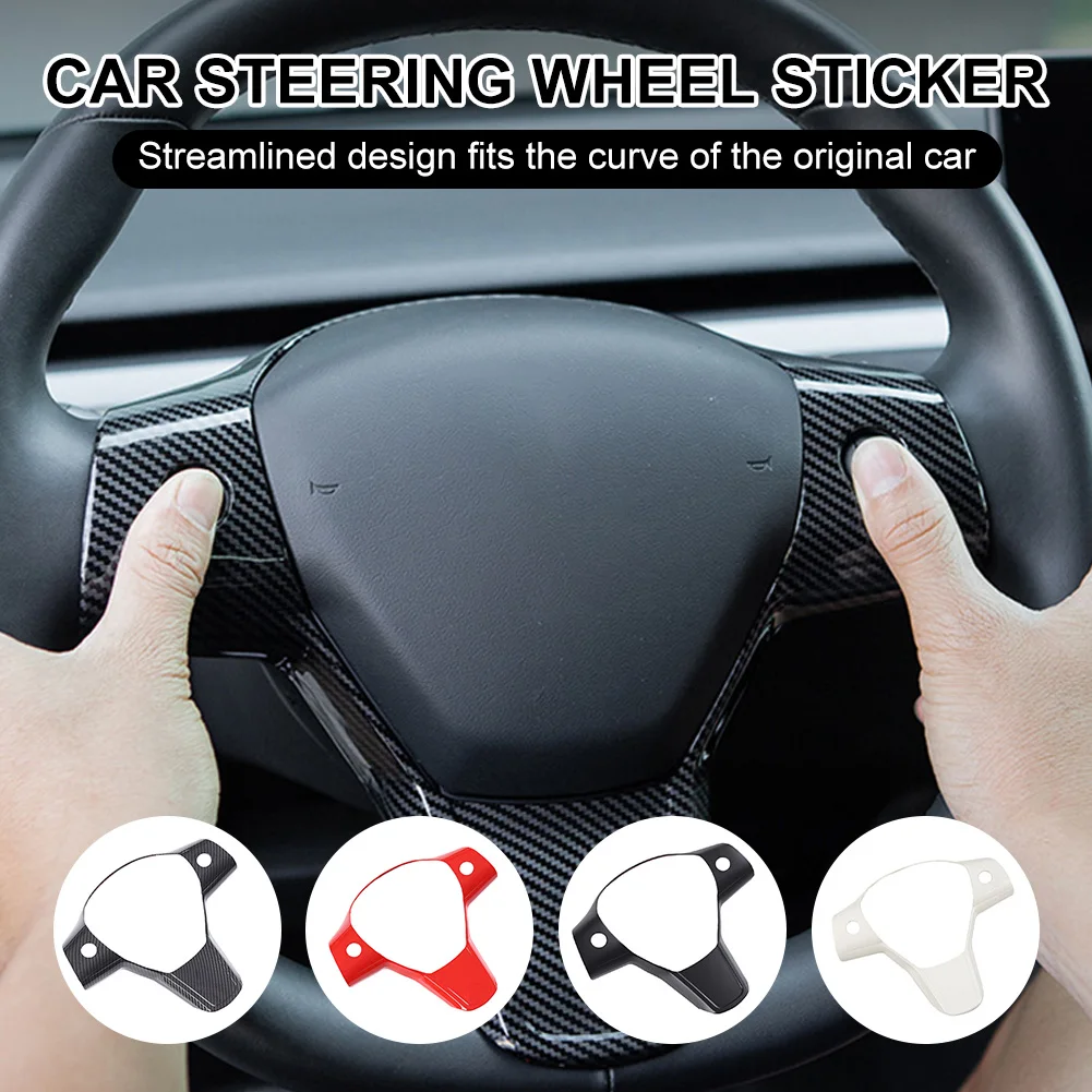 For Tesla Model 3 Carbon Fiber ABS Car Steering Wheel Frame Cover Sticker Decoration Decals Car Styling Auto Interior Sticker
For Tesla Model 3 Carbon Fiber ABS Car Steering Wheel Frame Cover Sticker Decoration Decals Car Styling Auto Interior Sticker