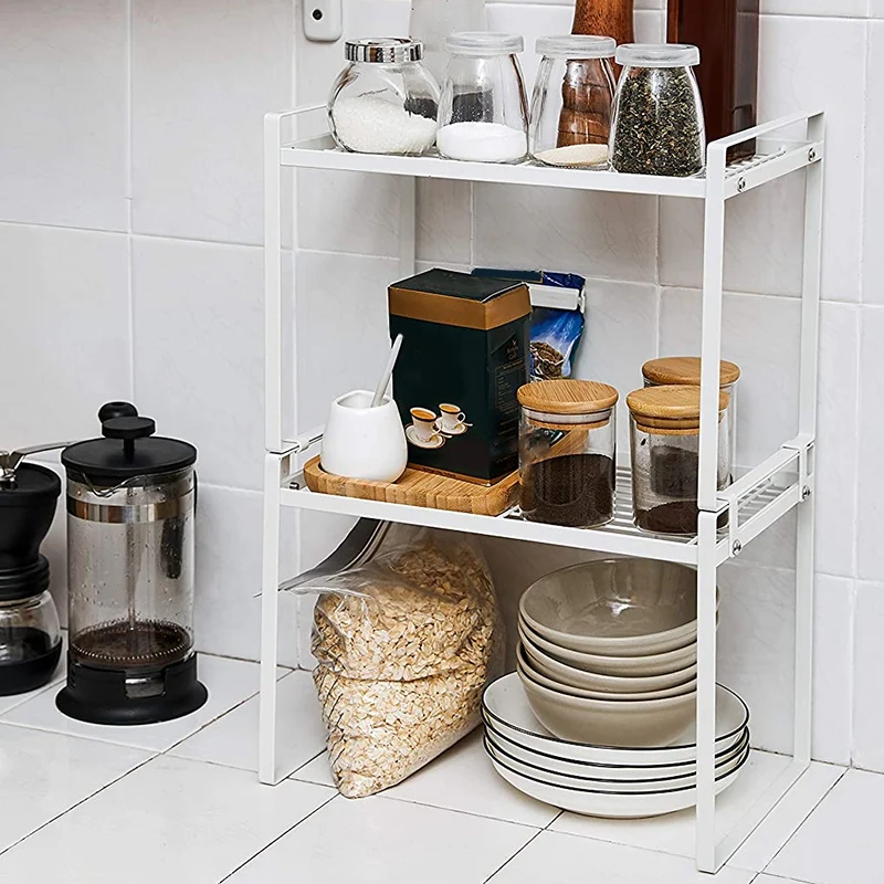 2Pack Kitchen Cabinet Shelf Counter Organizer Rack Pantry Storage Bathroom Bedroom Office Table Desk Space Saving
2Pack Kitchen Cabinet Shelf Counter Organizer Rack Pantry Storage Bathroom Bedroom Office Table Desk Space Saving