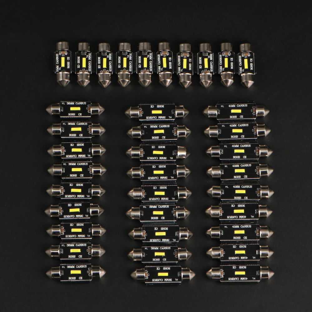5 pcs C5W C10W Led Bulb CSP Chips Canbus 31mm 36mm 39mm 41mm Car Festoon Light Interior Dome Reading Lights 6000K Pure White
5 pcs C5W C10W Led Bulb CSP Chips Canbus 31mm 36mm 39mm 41mm Car Festoon Light Interior Dome Reading Lights 6000K Pure White
