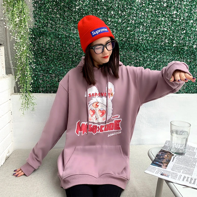 Hoodie Women Winter Kwaii Japanese Korean Cartoon Heart Eyes with Fleece Cotton Oversized Loose Casual Pullover Tops for Couples
Hoodie Women Winter Kwaii Japanese Korean Cartoon Heart Eyes with Fleece Cotton Oversized Loose Casual Pullover Tops for Couples