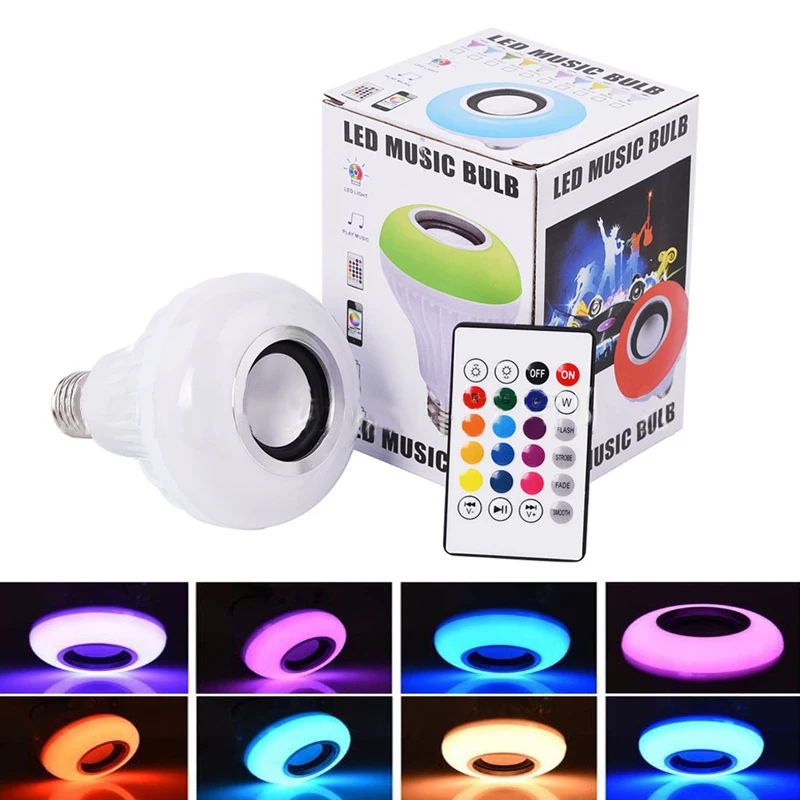 E27 RGB Smart Bluetooth Music Bulb 5W10W15W Sound Home Lamp LED Remote Control Light Bulb Atmosphere Music Colorful Lights
E27 RGB Smart Bluetooth Music Bulb 5W10W15W Sound Home Lamp LED Remote Control Light Bulb Atmosphere Music Colorful Lights
