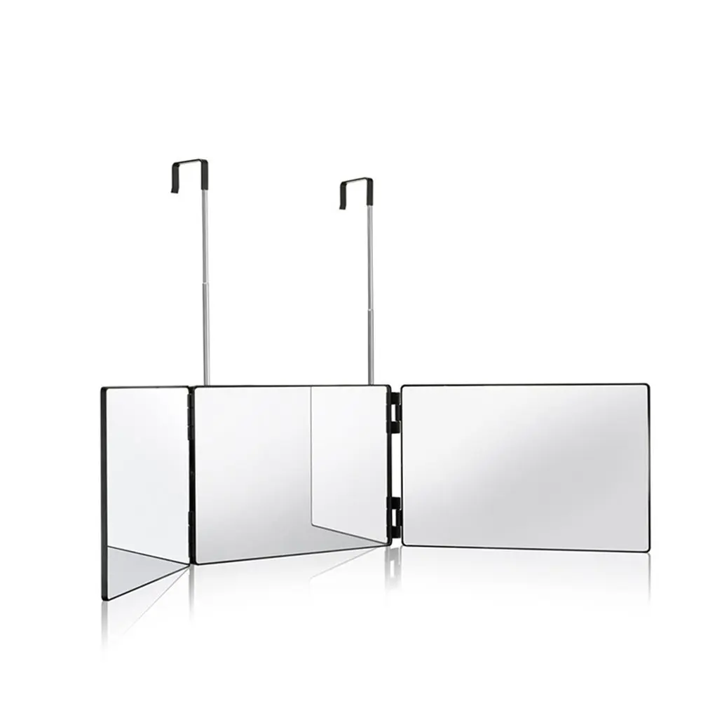 Retractable Hanging Three Sided Folding Makeup Mirror Freely Adjustable Height Shaving Hairdressing Mirror Cosmetic Mirror
Retractable Hanging Three Sided Folding Makeup Mirror Freely Adjustable Height Shaving Hairdressing Mirror Cosmetic Mirror