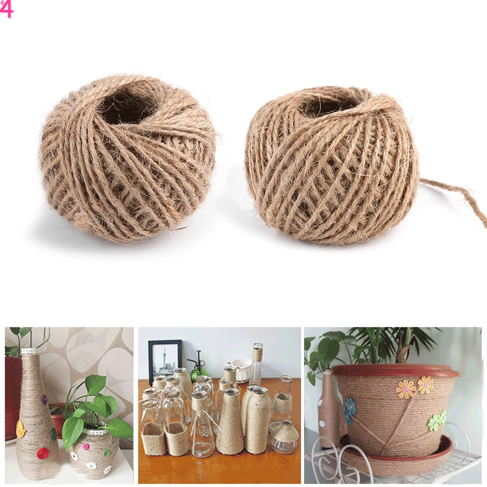 328ft/Roll Natural Burlap Hessian Jute Twine Cord Hemp Rope String 2mm Rustic Wrap Gift Packing String Wedding Decoration
328ft/Roll Natural Burlap Hessian Jute Twine Cord Hemp Rope String 2mm Rustic Wrap Gift Packing String Wedding Decoration