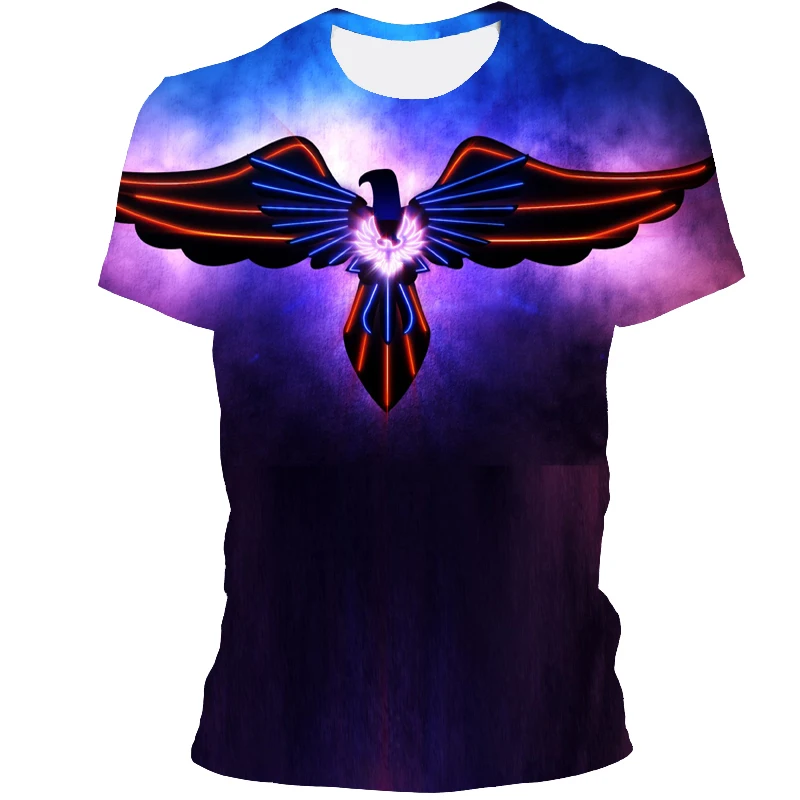 Men's 3D Soaring Eagle Print T-shirt Round Neck Short Sleeve Animal Print Street Wear 2021 Summer Casual Loose Men's Top
Men's 3D Soaring Eagle Print T-shirt Round Neck Short Sleeve Animal Print Street Wear 2021 Summer Casual Loose Men's Top