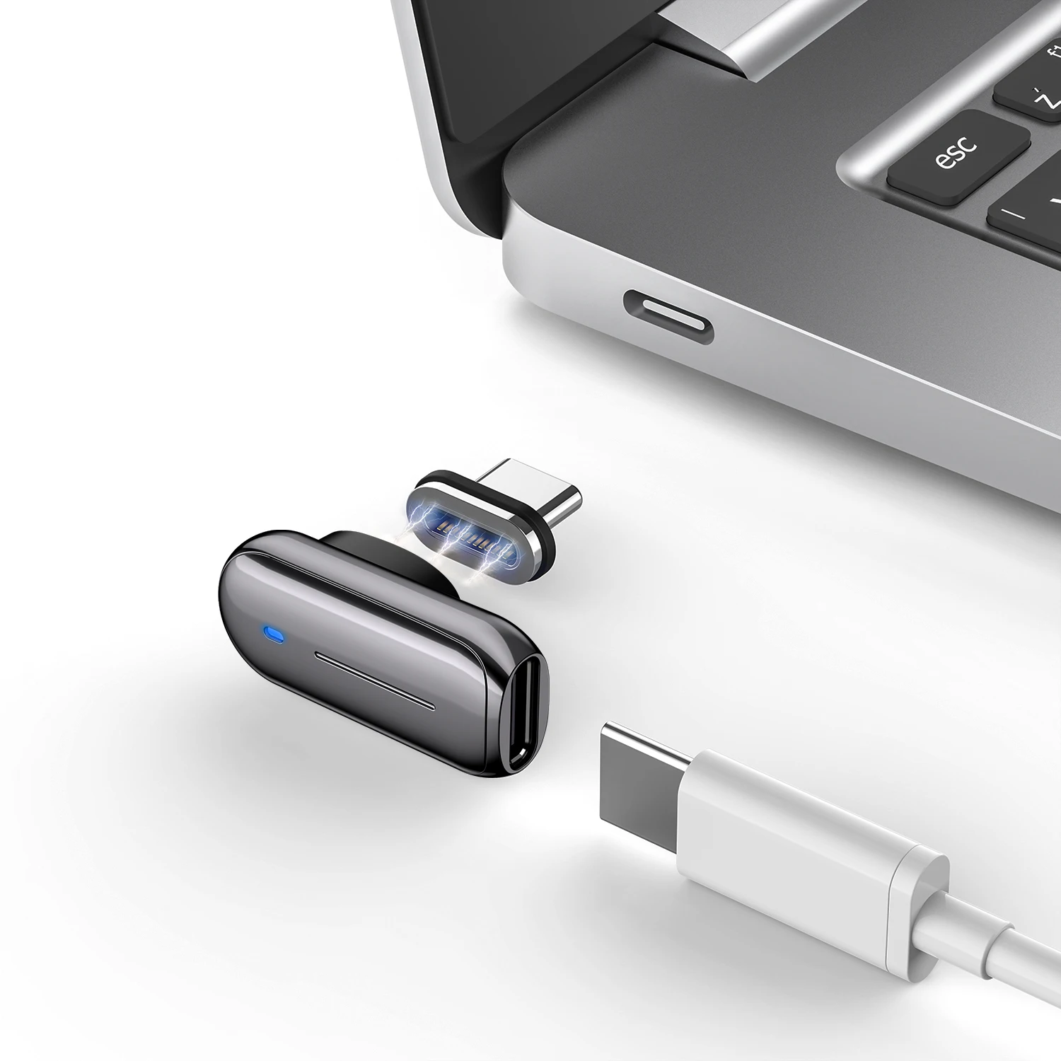 Magnetic USB C Adapter 24Pins Type C Connector Thunderbolt 3 PD 100W Fast Charging Converter for iPad MacBook Pro Switch
Magnetic USB C Adapter 24Pins Type C Connector Thunderbolt 3 PD 100W Fast Charging Converter for iPad MacBook Pro Switch