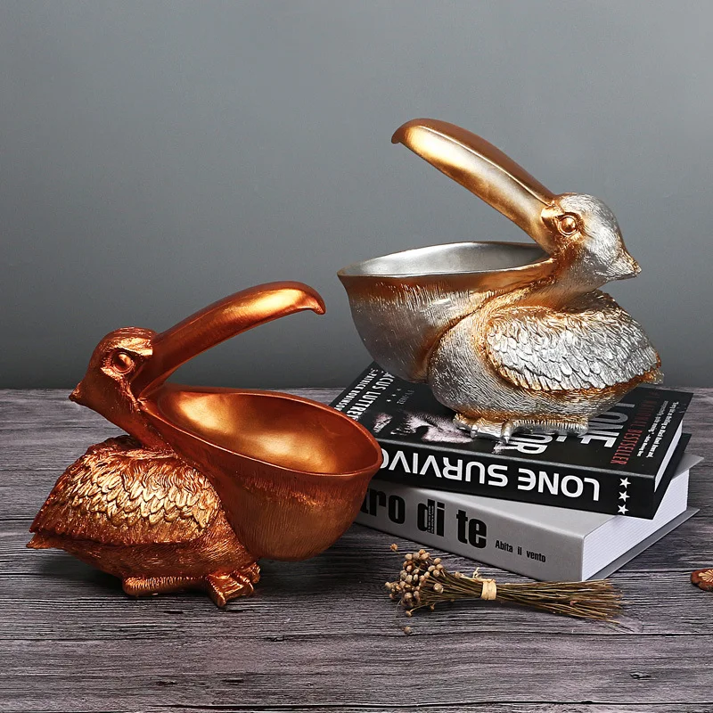 22cm Resin Pelican Statue Key Candy Container for Home Decoration Accessories Storage Table Desk Decor Living Room
22cm Resin Pelican Statue Key Candy Container for Home Decoration Accessories Storage Table Desk Decor Living Room