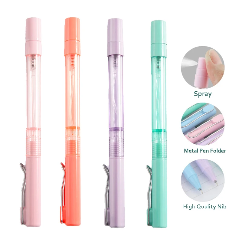 1pcs 2 In 1 Ballpoint Pen with Spray Bottle 1.0 Mm Refill Rods Pen Protable Disinfectant Novelty Ball Pen for School Writing
1pcs 2 In 1 Ballpoint Pen with Spray Bottle 1.0 Mm Refill Rods Pen Protable Disinfectant Novelty Ball Pen for School Writing