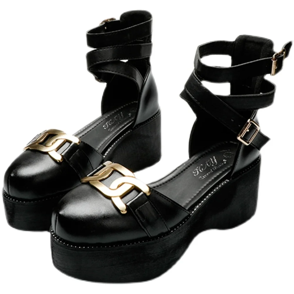 Туфли женские с перекрестными ремешками на щиколотке, готическая обувь на платформе, криперы с острым носком, в японском стиле Харадзюку, че...
Туфли женские с перекрестными ремешками на щиколотке, готическая обувь на платформе, криперы с острым носком, в японском стиле Харадзюку, че...