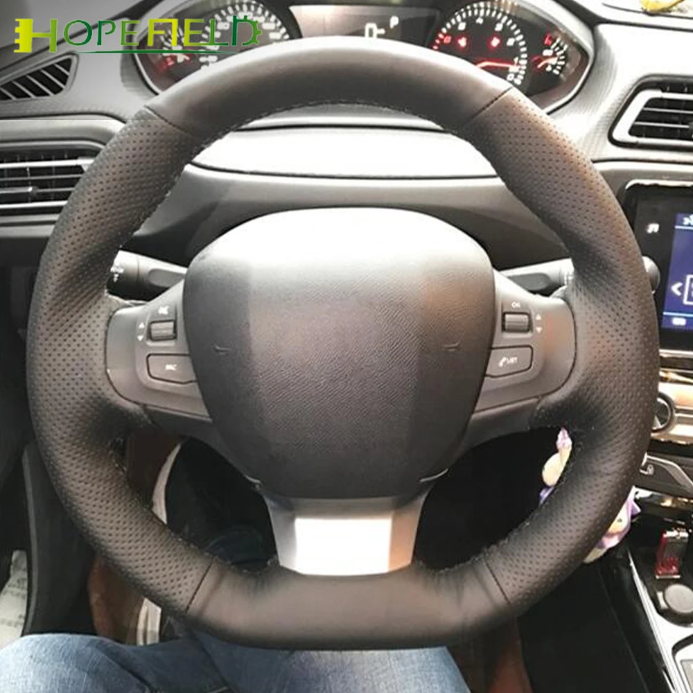 Car Steering Wheel Cover Breathable Anti Slip Genuine Leather Perforated for Peugeot 308 SW T9 2019 3008 Auto Decoration Wraps
Car Steering Wheel Cover Breathable Anti Slip Genuine Leather Perforated for Peugeot 308 SW T9 2019 3008 Auto Decoration Wraps