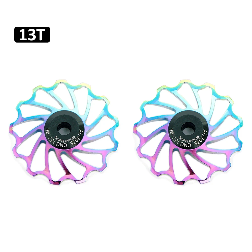 2pcs MTB Road Bike Ceramic Pulley Aluminum Alloy Rear Derailleur 11T 13T Guide Wheel Bicycle Accessories
2pcs MTB Road Bike Ceramic Pulley Aluminum Alloy Rear Derailleur 11T 13T Guide Wheel Bicycle Accessories
