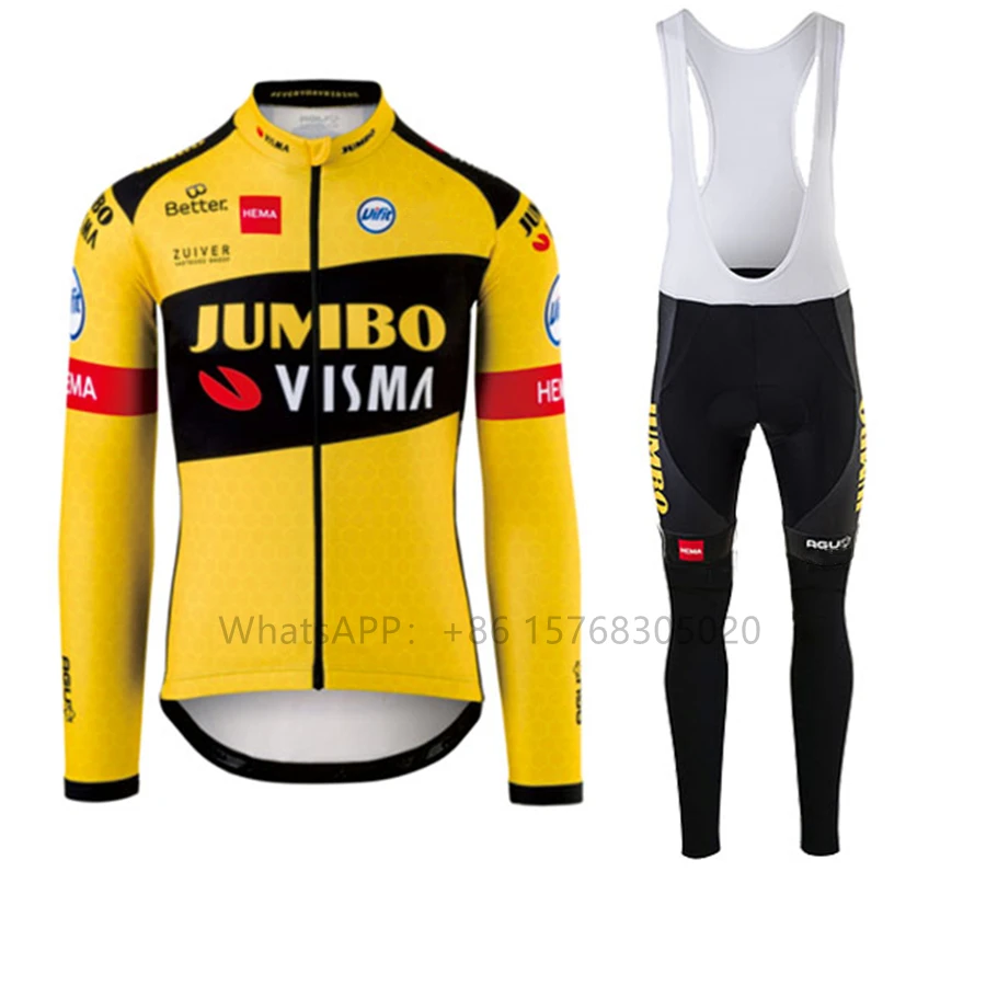 JUMBO LOTTO 2020 pro team Зимняя велосипедная одежда для мужчин ciclyng набор ciclismo велосипедный