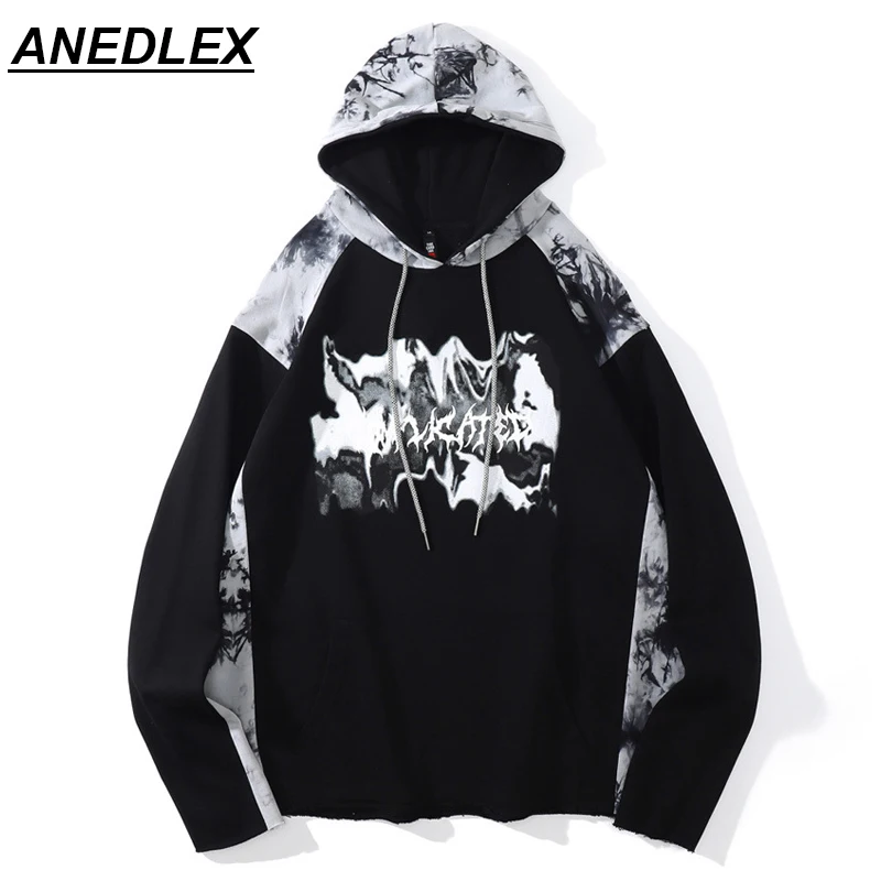 Men Hip-Hop Hoodie Streetwear Dark Tie-dye Contrast Stitching Print Hooded Hoodie Harajuku Cotton Pullover Autumn Sweat Shirt
Men Hip-Hop Hoodie Streetwear Dark Tie-dye Contrast Stitching Print Hooded Hoodie Harajuku Cotton Pullover Autumn Sweat Shirt