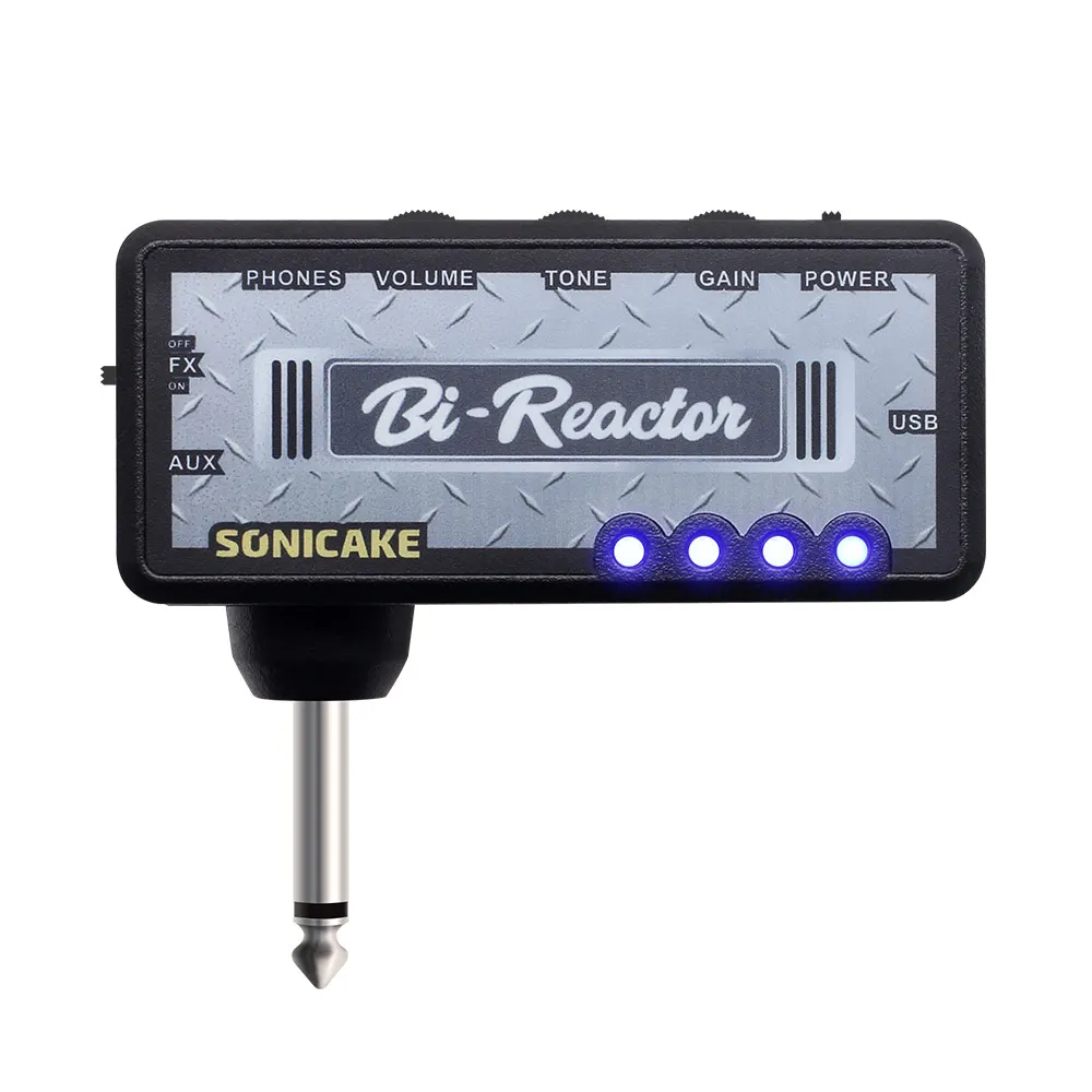 SONICAKE Bi-Reactor Plug-In USB Chargable Portable Pocket Guitar Headphone Amp High Gain Tone Delay Effects QAP-5
SONICAKE Bi-Reactor Plug-In USB Chargable Portable Pocket Guitar Headphone Amp High Gain Tone Delay Effects QAP-5