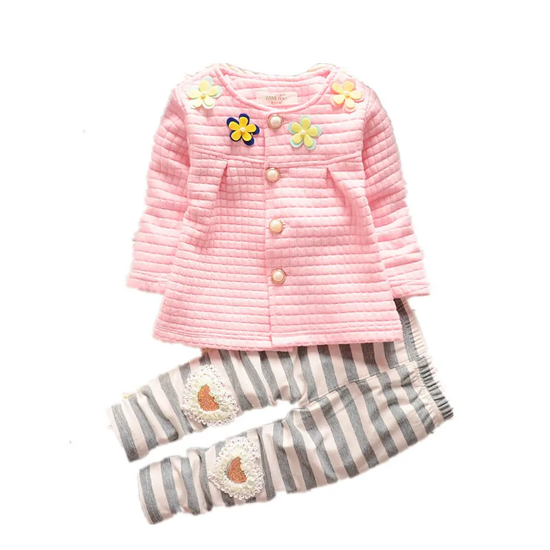 

Kids Clothe Sets Autumn Girl Cute Full Version of Flowers Long-sleeved Tops+pant Children's Clothing 0- 3 Ages Little Girl