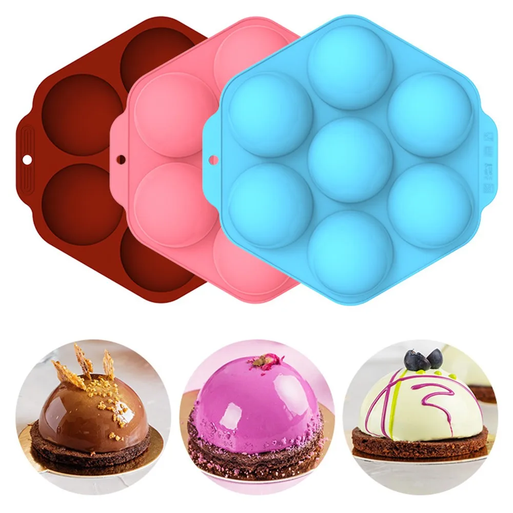Ball Sphere Silicone Mold For Cake Pastry Baking Chocolate Candy Fondant Bakeware Round Shape Dessert Mould DIY Decorating
Ball Sphere Silicone Mold For Cake Pastry Baking Chocolate Candy Fondant Bakeware Round Shape Dessert Mould DIY Decorating