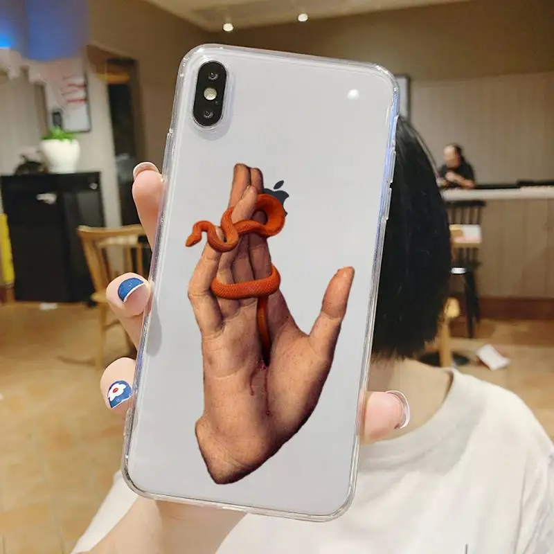 Hand Snake aesthetics flowers Phone Case Transparent for iPhone 6 7 8 11 12 s mini pro X XS XR MAX Plus
Hand Snake aesthetics flowers Phone Case Transparent for iPhone 6 7 8 11 12 s mini pro X XS XR MAX Plus