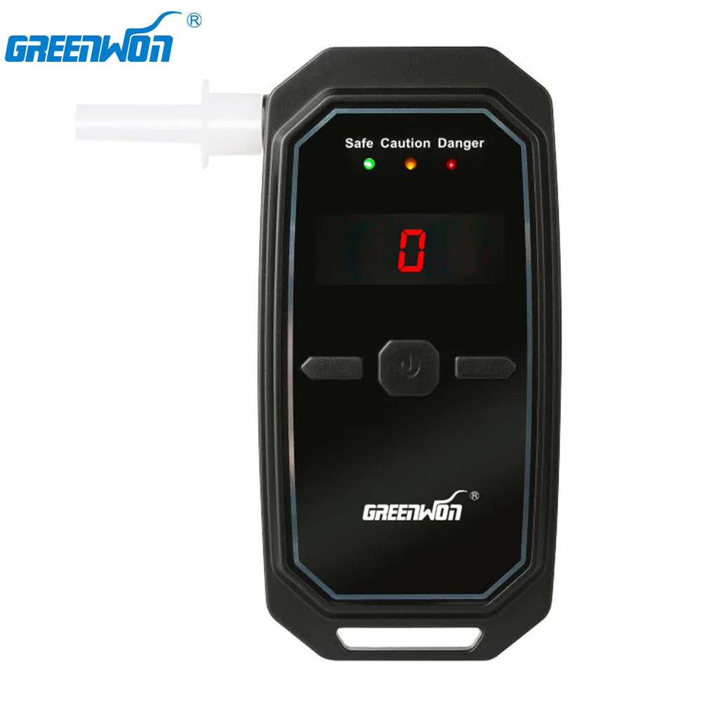 Цифровой алкотестер GREENWON цифровой детектор уровня алкоголя с питанием от