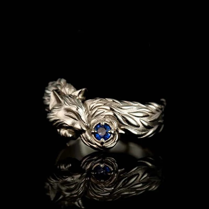 Retro Delicate Cute Animal Fox Ring Blue Zircon Ring Women's Silver Color Ring Fashion Wedding Party Jewelry Accessories
Retro Delicate Cute Animal Fox Ring Blue Zircon Ring Women's Silver Color Ring Fashion Wedding Party Jewelry Accessories