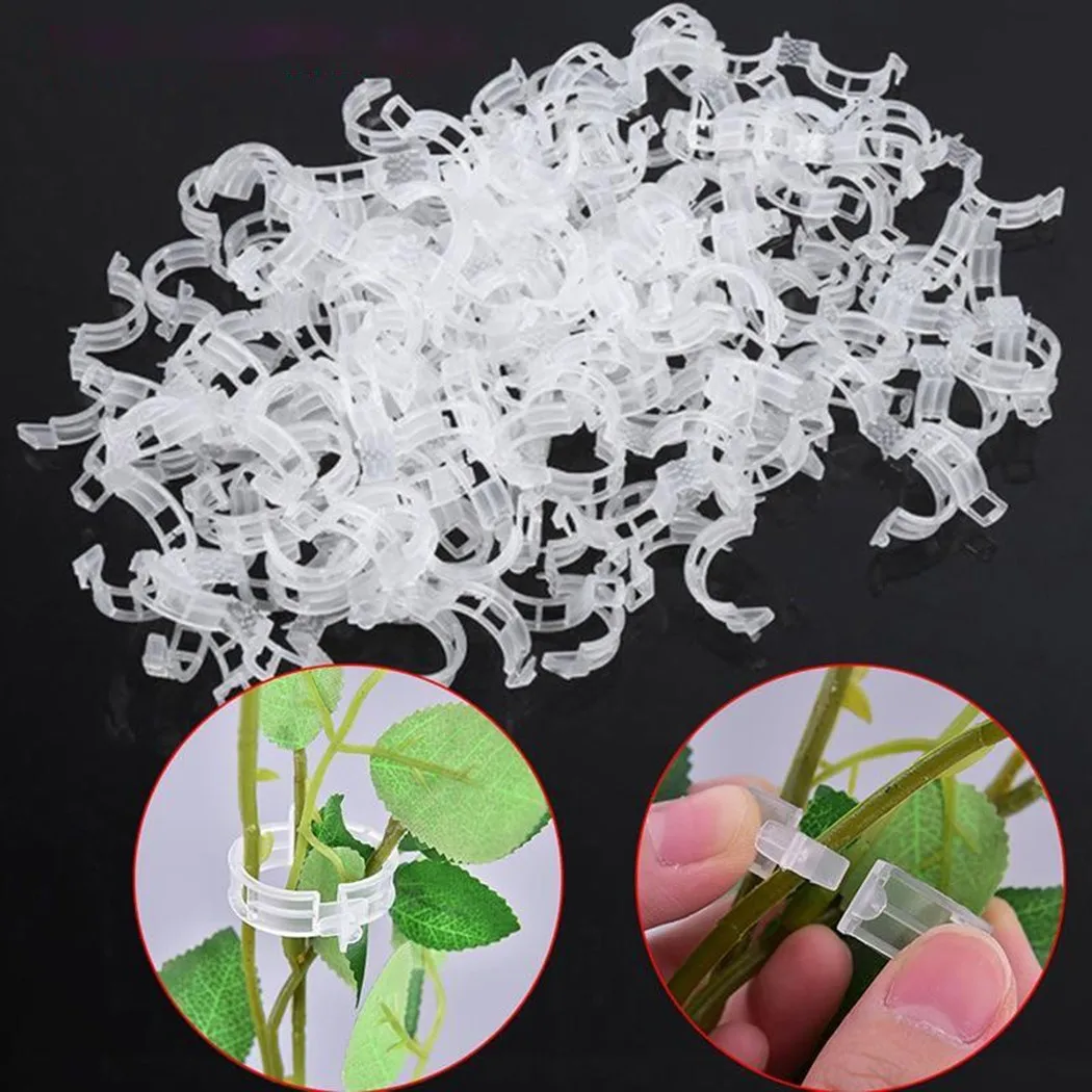 100pcs Reusable Plastic Plant Support Clips Clamps Hanging Vine Vegetables Grafting Fixing Tool Gardening For Tomato
100pcs Reusable Plastic Plant Support Clips Clamps Hanging Vine Vegetables Grafting Fixing Tool Gardening For Tomato