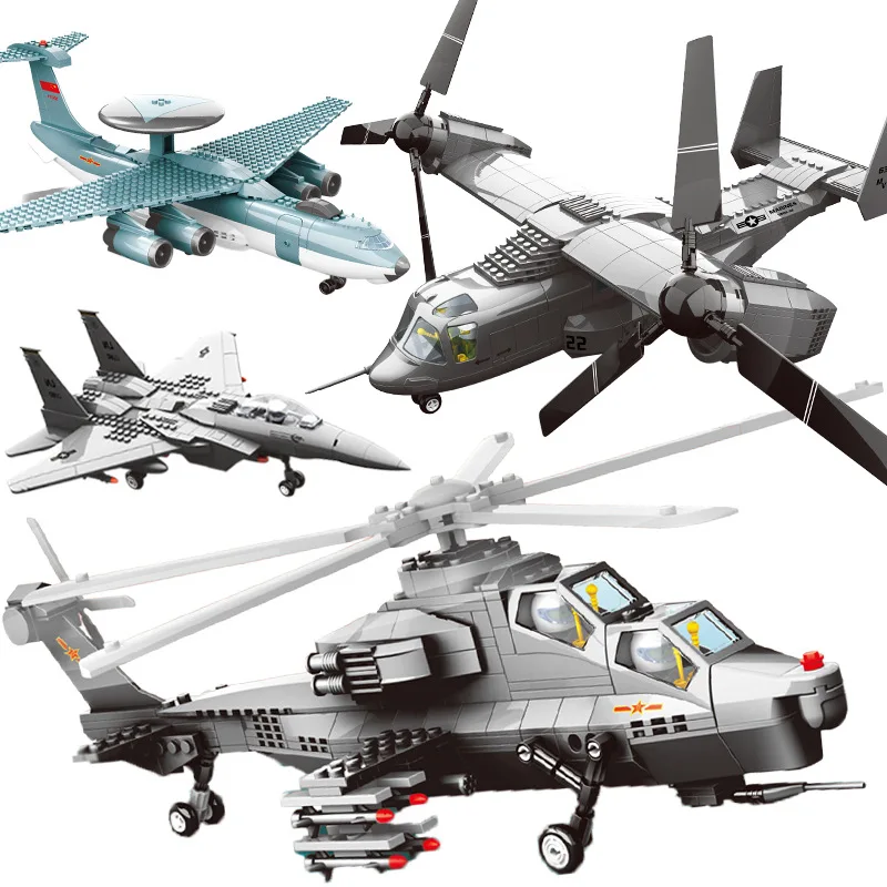 children toy building block Military Series brain game Assembling blocks Airplane Fighter model Birthday festival gift
children toy building block Military Series brain game Assembling blocks Airplane Fighter model Birthday festival gift