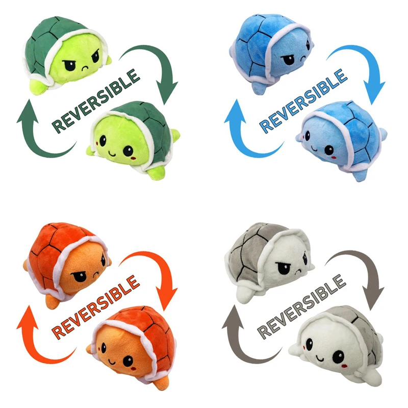 Cute double-sided reversible turtle plush doll toys flip expression plush turtle toys Peluche flip simulation filling plush toys
Cute double-sided reversible turtle plush doll toys flip expression plush turtle toys Peluche flip simulation filling plush toys