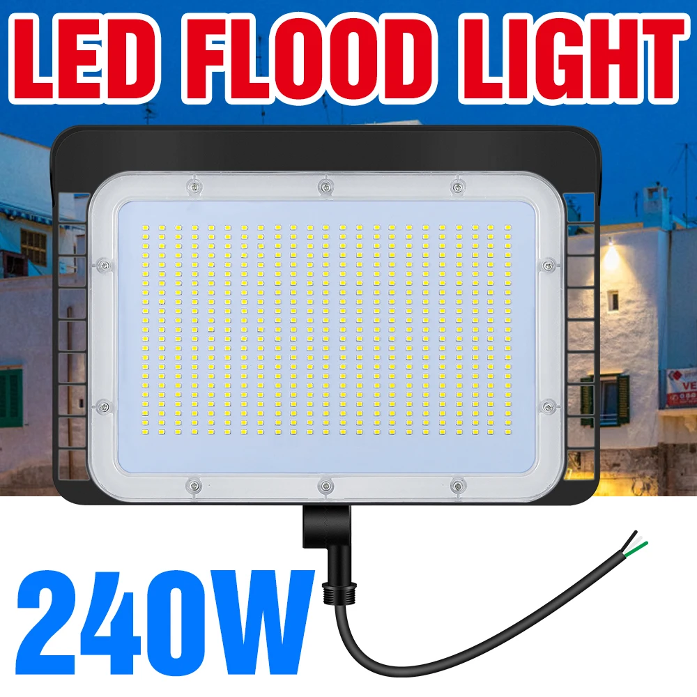 

220V Flood Light Led Street Lamp Spotlight Garden Wall Lamp 50W 60W 80W 100W 120W 150W 200W 240W Sensor Floodlight For Outdoor