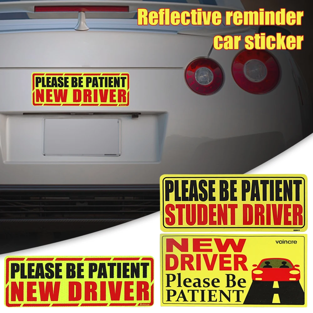 Magnet Reflective reminder Car Sticker New Driver Sign Removable Auto Reflective Warning Safety Sign Adhesive Reflector Decals
Magnet Reflective reminder Car Sticker New Driver Sign Removable Auto Reflective Warning Safety Sign Adhesive Reflector Decals