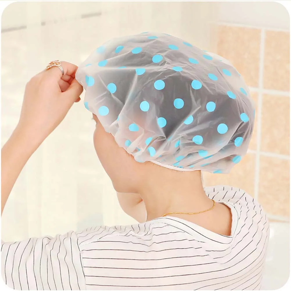 Creative fashion shower cap Reusable waterproof EVA plastic lace elastic band flower print hat hair dye shower cap shower cap
Creative fashion shower cap Reusable waterproof EVA plastic lace elastic band flower print hat hair dye shower cap shower cap