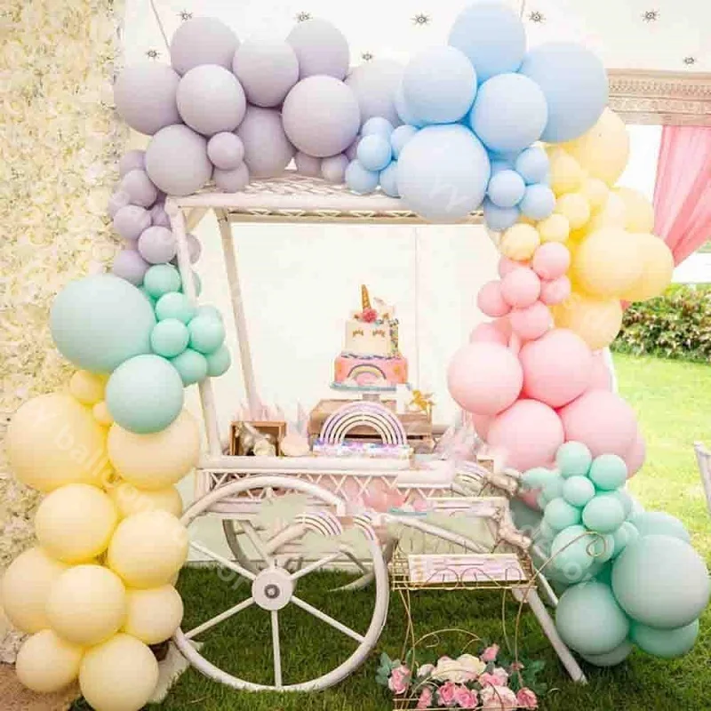 

Пастельные шары «макраон» «сделай сам» для вечеринки в честь будущей матери, гирлянда с арокой, единорог, радуга, украшение на свадьбу, день ...