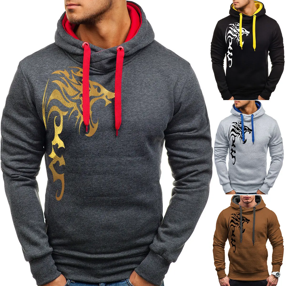 2020 Hoodie Men American Style Pullover Printing Dragon Pattern Solid Hooded Sweatshirts Hot Sale
2020 Hoodie Men American Style Pullover Printing Dragon Pattern Solid Hooded Sweatshirts Hot Sale