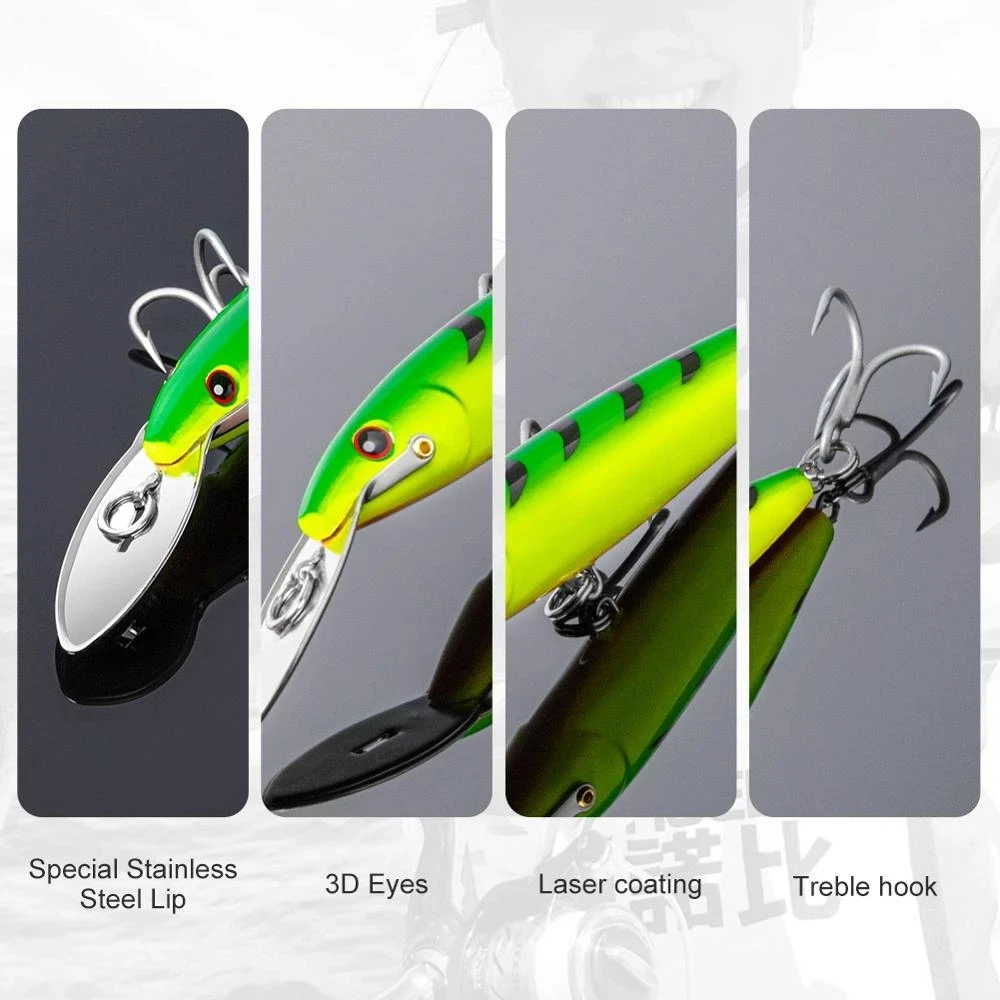 Noeby 2pcs Trolling Minnow Wobbler 130mm 33g 185mm 60g 225mm 76g Steel Lip Deep Diving Hard Bait for Sea Fishing Lure
Noeby 2pcs Trolling Minnow Wobbler 130mm 33g 185mm 60g 225mm 76g Steel Lip Deep Diving Hard Bait for Sea Fishing Lure