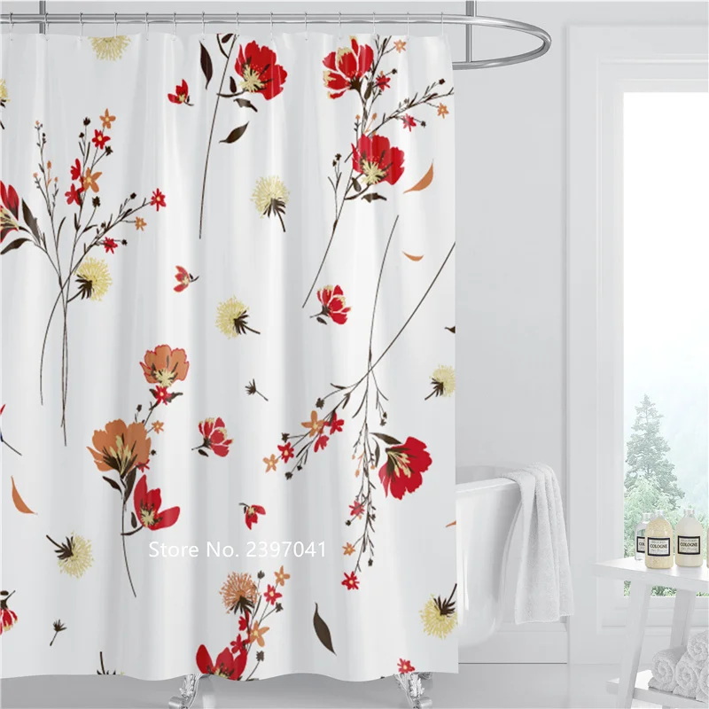 Green Leaf Flowers Plant Shower Curtain Washable Toilet Partition Curtain Waterproof and Mildew Proof with Hook Bath Decoration
Green Leaf Flowers Plant Shower Curtain Washable Toilet Partition Curtain Waterproof and Mildew Proof with Hook Bath Decoration