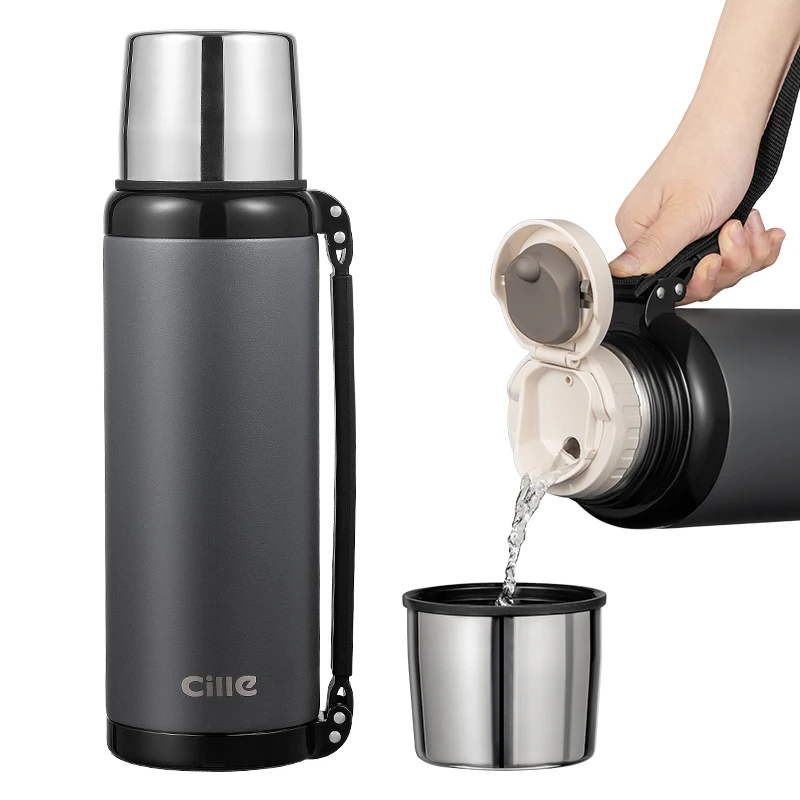 Outdoor Thermos 2100ML Stainless Steel Tea Bottle Travel Coffee Bottle High Capacity Thermo Cup Botella Termica Drinkware DA60BW
Outdoor Thermos 2100ML Stainless Steel Tea Bottle Travel Coffee Bottle High Capacity Thermo Cup Botella Termica Drinkware DA60BW