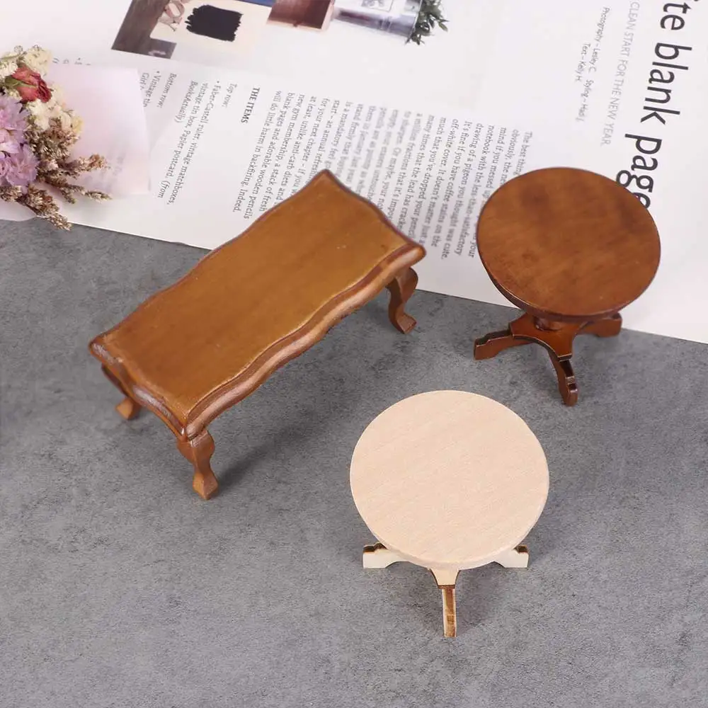 1/12 Dollhouse Miniature Mini Wooden Coffee Table Simulation End Table Furniture Toys for Doll House Decoration Accessories
1/12 Dollhouse Miniature Mini Wooden Coffee Table Simulation End Table Furniture Toys for Doll House Decoration Accessories