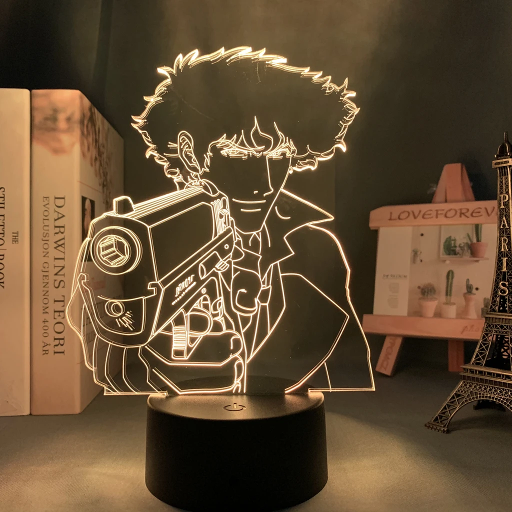 Anime Led Light Cowboy Bebop Spike for Kids Bedroom Decor Night Light Brithday Gift Room Desk Acrylic 3d Lamp Cowboy Bebop Manga 
Anime Led Light Cowboy Bebop Spike for Kids Bedroom Decor Night Light Brithday Gift Room Desk Acrylic 3d Lamp Cowboy Bebop Manga
