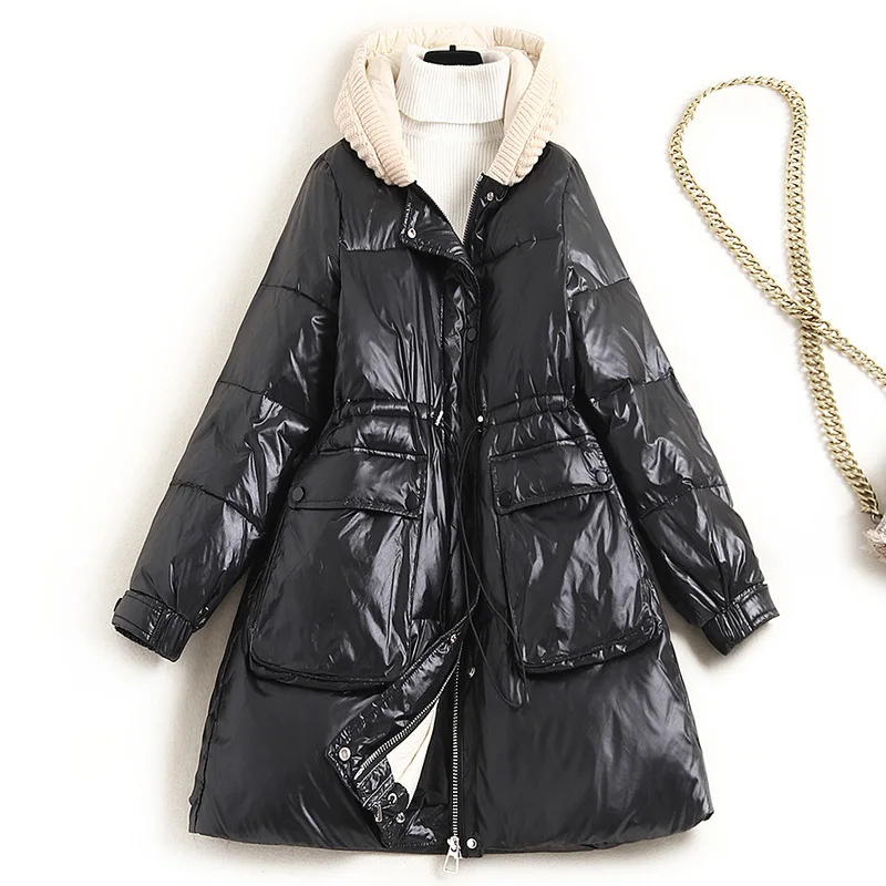 Hat 2021 Winter New Knitted Stylish Warm Bright Coat 90% White Zipper Slim Duck Down Jacket Women
Hat 2021 Winter New Knitted Stylish Warm Bright Coat 90% White Zipper Slim Duck Down Jacket Women