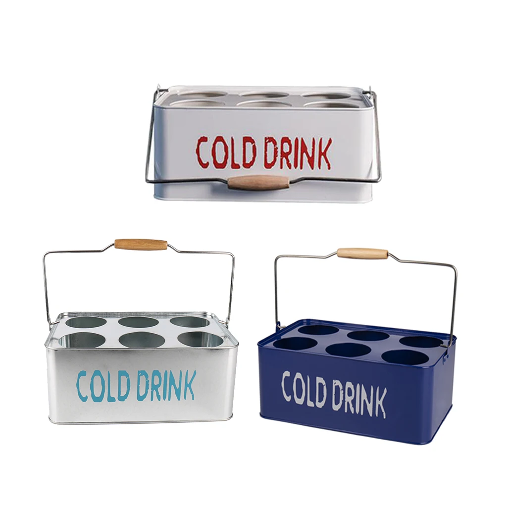 Vintage Metal Beer Bottle Carrier Basket Caddy 6-Pack for Outdoor Barbecue Picnic Home Bar Cafe Shop KTV Decor
Vintage Metal Beer Bottle Carrier Basket Caddy 6-Pack for Outdoor Barbecue Picnic Home Bar Cafe Shop KTV Decor