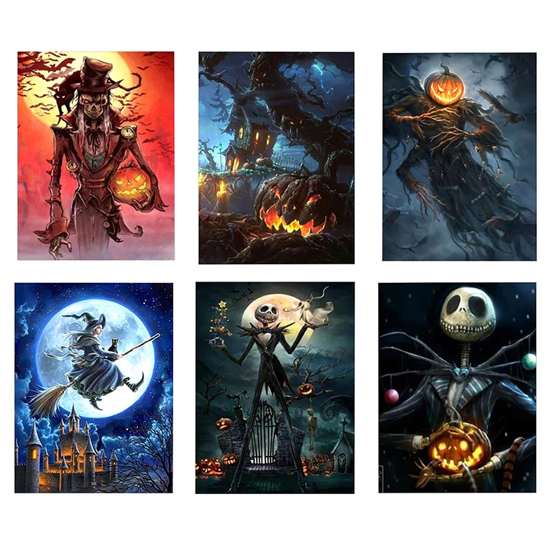 5D DIY Diamond Painting Halloween Full Square Rhinestone Diamond Embroidery Cross Stitch Mosaic Cartoon Home Decor Gift 
5D DIY Diamond Painting Halloween Full Square Rhinestone Diamond Embroidery Cross Stitch Mosaic Cartoon Home Decor Gift