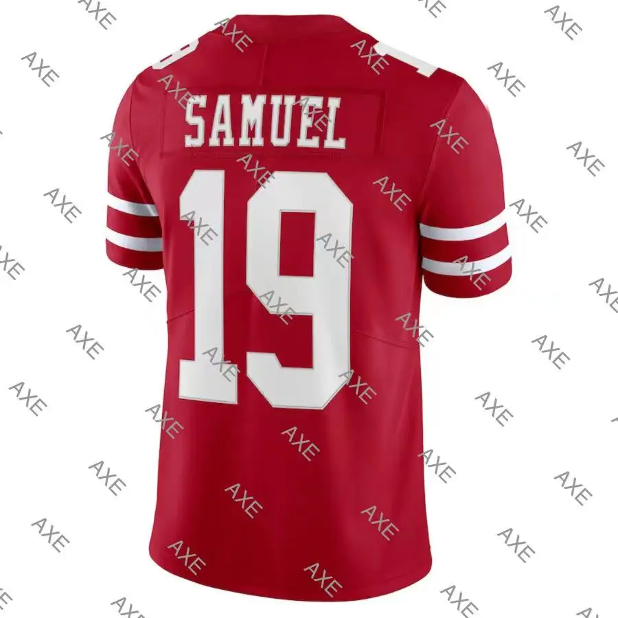 

Customized Embroidery American Football Jersey 19 Deebo Samuel Men's Black White Red San Francisco Limited Jersey