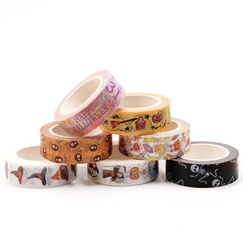 Cute Magic Hat And The Witch Skull Bone Spider Halloween Washi Tape Set DIY Scrapbooking Sticker Label Adhesive Masking Tapes
Cute Magic Hat And The Witch Skull Bone Spider Halloween Washi Tape Set DIY Scrapbooking Sticker Label Adhesive Masking Tapes