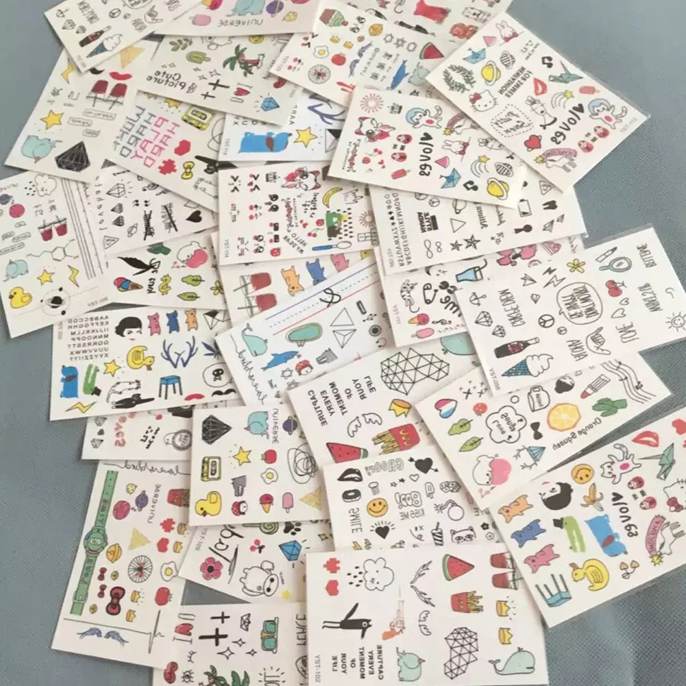 10 Sheets Tatoo Sticker cute cartoon children one-time tattoo stickers make-up stickers tattoos available Body, arm, forehead
10 Sheets Tatoo Sticker cute cartoon children one-time tattoo stickers make-up stickers tattoos available Body, arm, forehead