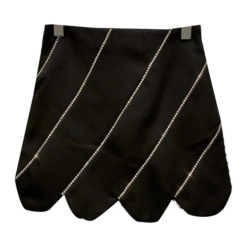 2021 summer skirt new slant bar water drill petal wave edge woman short skirt
2021 summer skirt new slant bar water drill petal wave edge woman short skirt