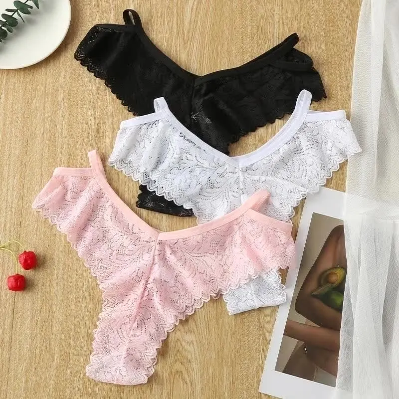 Sexy Sport Lace Hollow Out Print Briefs Low Waist Thin Belt Women Thong Elastic Wavy Edge Pantie Translucent Female Underpant F8
Sexy Sport Lace Hollow Out Print Briefs Low Waist Thin Belt Women Thong Elastic Wavy Edge Pantie Translucent Female Underpant F8
